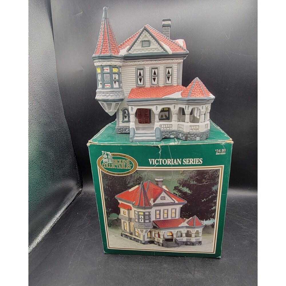 1995 Dickens Collectables Victorian House 266-6253 No Cord Original Box
